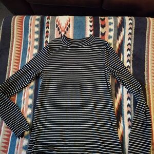 Cat & Jack Black and White Striped Top